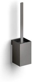 Clou Fold toiletborstelgarnituur - 35.5cm hoog - wandmodel - PVD - geborsteld gunmetal (antraciet) CL/09.04041.84