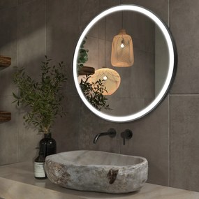 LED-spiegel in lijst voor de badkamer C1