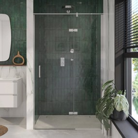 Ben Meteora draaideur rechts incl. antikalk 120x200 chroom