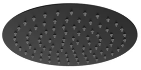 Adema Calypte hoofddouche 25cm rond zwart mat 210017501691-MB