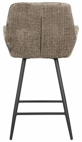 Richmond Interiors Linsey Luxe Counterstoel Met Zitkussen Stone Taupe Chenille