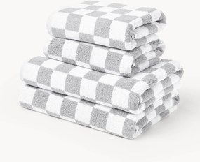 Westwing I Crosby Studios, katoenen handdoekenset Damier, in verschillende setgroottes