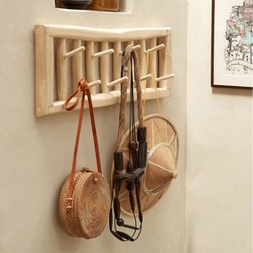 Wandkapstok Ghada, Teak