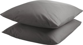 Kussensloop 2 stuks – 100% natuurlijk katoen – 2x 60×70 – grijs
