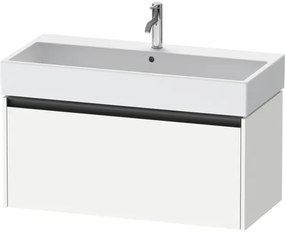 Duravit Ketho 2 wastafelonderbouwkast met 1 lade 98.4x46x44cm met greep antraciet wit mat K25078018180000