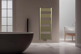 Sanigoods Base handdoek radiator 120x60cm 414 watt MO aansluiting geborsteld goud