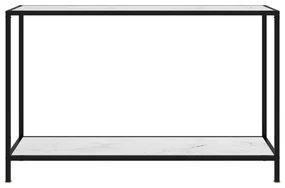 vidaXL Wandtafel 120x35x75 cm gehard glas wit