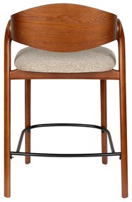 Dutchbone Babington Vintage Barkruk Walnoot