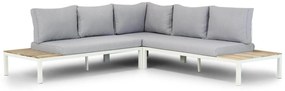 Platform Loungeset Aluminium/teak Wit  Lifestyle Garden Furniture Vero Beach