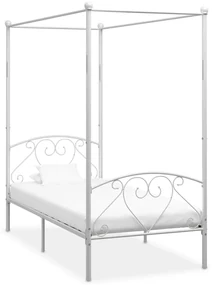 vidaXL Hemelbedframe metaal wit 120x200 cm