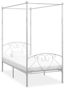 vidaXL Hemelbedframe metaal wit 120x200 cm