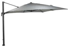 Garden Impressions Zweefparasol Hawaii Big Pole 350x350 - donker grijs - licht grijs