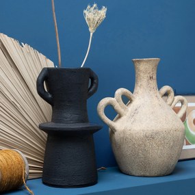 Decoratieve vaas in aardewerk H24 cm, Kuro