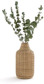 Decoratieve vaas in bamboe H32 cm Plooming