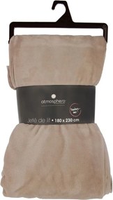 Atmosphera plaid Flanel Uni 180x230cm - Linnenkleur