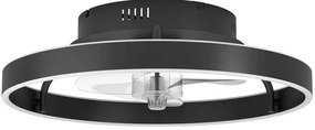 EGLO Marinella 35098 | Plafondventilator 50CM Zwart | Inclusief 40W LED Lamp