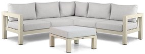 Hoek loungeset 5 personen Aluminium Taupe Lifestyle Garden Furniture Luca