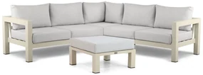 Hoek loungeset 5 personen Aluminium Taupe Lifestyle Garden Furniture Luca