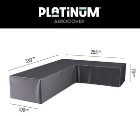 Platinum Aerocover loungesethoes L-vorm 330x255 cm - Rechts