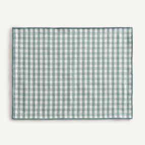 Set van 2 placemats, 30% gerecycled katoen, geweven-geverfd, Soizic