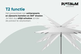 Platinum Challenger T2 3x3 m - Antraciet met Modena voet en hoes