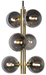 Lucide Tycho plafondlamp 6x G9 goud mat