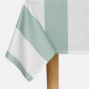 Gestreept tafelkleed in gecoat katoen, Hendaye