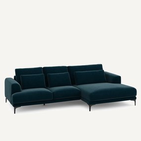 XL hoekbank rechts in fluweel, MARSILE