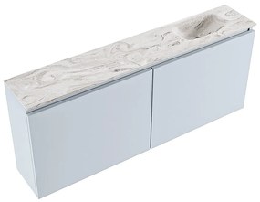 Mondiaz Ture DLux toiletmeubel 120cm clay met wastafel glace rechts zonder kraangat