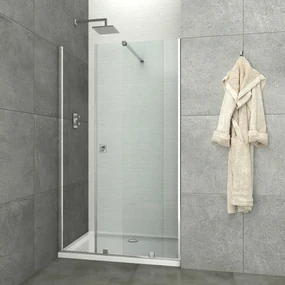 Badstuber Flat schuif douchedeur 100x195cm 8mm glas anti-kalk