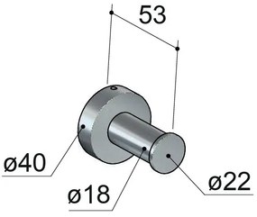 Hotbath &More handdoekhaak geborsteld messing PVD