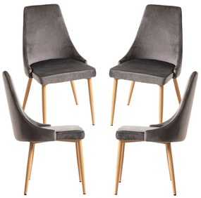 Pak 4 Stoik Houten Stoelen
