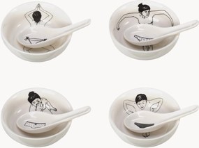 Snackschalen Undressed met lepels, 8-delig