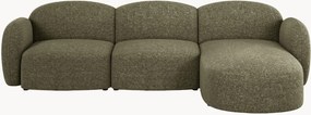 Chenille hoekbank Blair (3-zits)