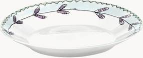 Fine Bone China diepe borden Midnight Flowers, 2-delig