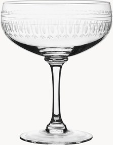 Mondgeblazen kristallen cocktailglazen Ovals, 4-delig