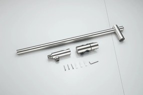 Saniclear Cube inbouw regendouche met inbouw douchekop 30x30cm, glijstang en staafhanddouche RVS