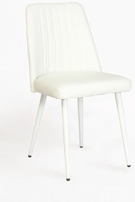 Pakket van 4 Vint kunstleren stoelen