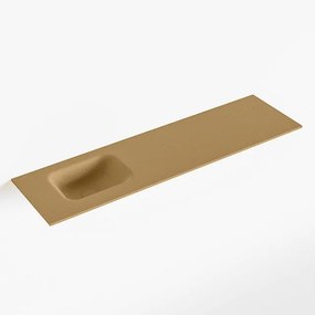 Mondiaz LEX Fontein - 110x30x0.9cm - wasbak Links - zonder kraangaten - voor toiletmeubel - Solid surface - Oro F51123Oro
