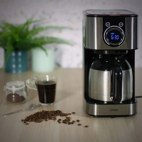 Livoo Koffiezetapparaat thermisch programmeerbaar 800 W 1,2 L zwart