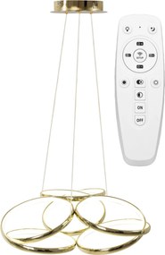 Moderne LED plafondlamp PILOT APP794-CP Flat Gold