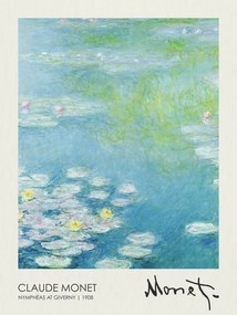 Kunstreproductie Nymphéas at Giverny (1908), Claude Monet