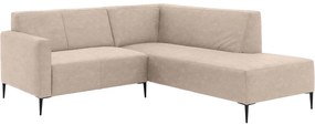 Goossens Bank Key West beige, micro leer, 2-zits, modern design met ligelement rechts