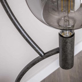 Vloerlamp Bolvormige Lichtbronnen Zwart