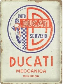 Metalen bord Ducati - Moto Servizio Meccanica