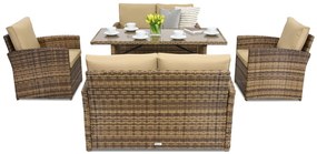 Monaco Apetito 6 Garden Point tuinmeubelen bruin