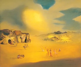 Kunstdruk Paysage paien moyen, Salvador Dalí, (70 x 50 cm)