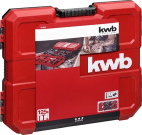 KWB Gereedschapskoffer 125-delig in E-case