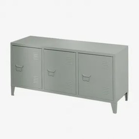 Pohpli Stalen Tv-kast 120x40 Cm Groen – Khaki - Sklum