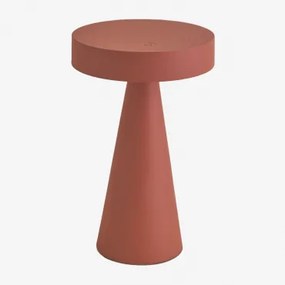 Draadloze Led-tafellamp Van Ijzer Catinca Terracota - Sklum